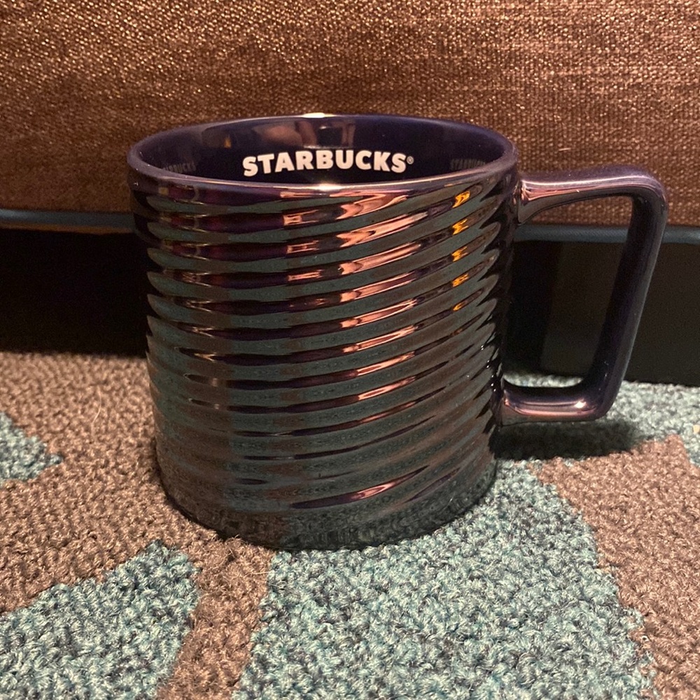 Starbucks Holiday 2020 Rainbow Luster Holographic Ceramic Mug 12 oz